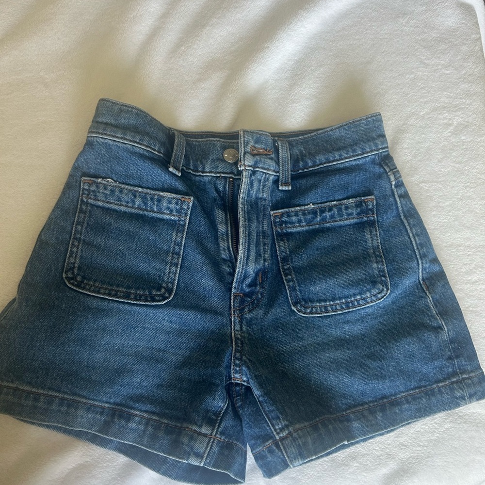 Madewell Blue Jean Shorts High-Waisted Classic